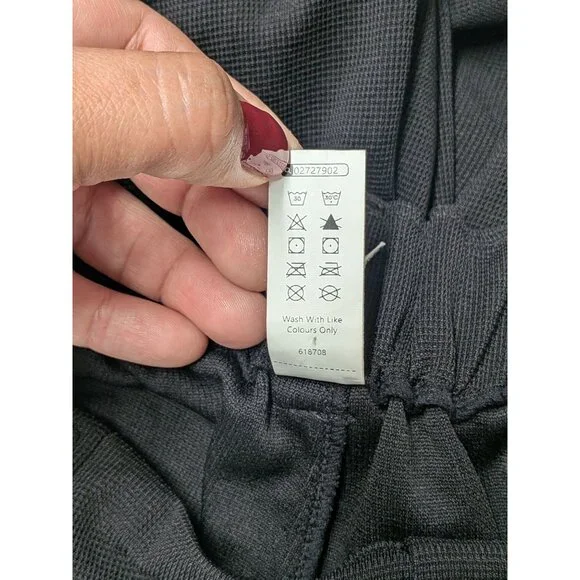 Halara Wide Leg Pleated Trousers Women Size L Pull On Pants Minimalist Stretch - Picture 11 of 12